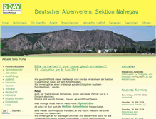 Tablet Screenshot of dav-nahegau.de